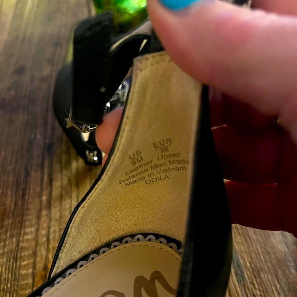 Sam Edelman Women’s Black Platform Heels - Picture 5 of 6